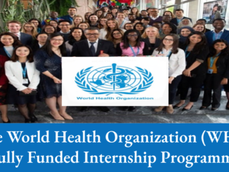 The World Health Organization (WHO) Internship Programme 2024