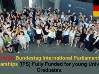 German Bundestag International Parliamentary Scholarships (IPS) 2025  for young University Graduates